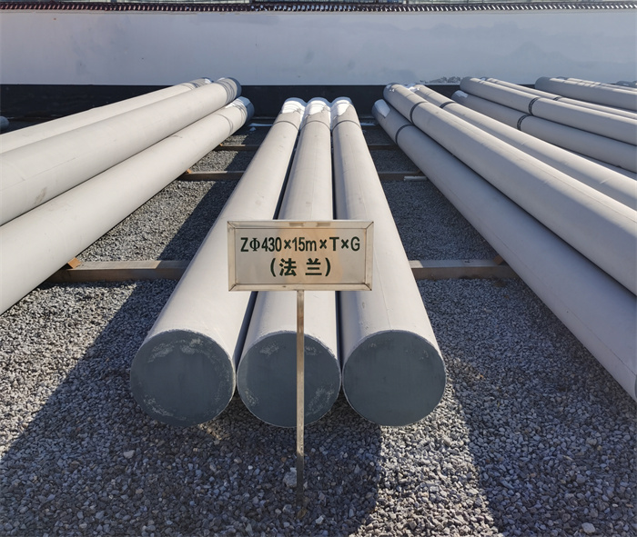 乌拉特后430×15米×T×G砼电力电杆